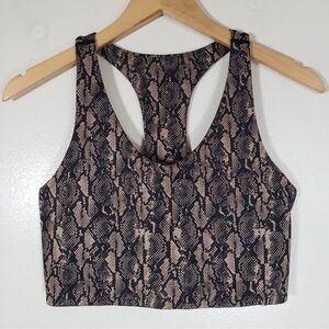 Zella Snake Print Active Sports Bra Size M